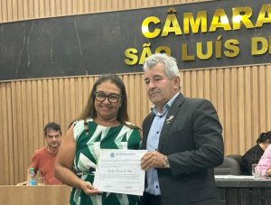 valdir ribeiro e homenageado pela camara municipal de sao luis de montes belos